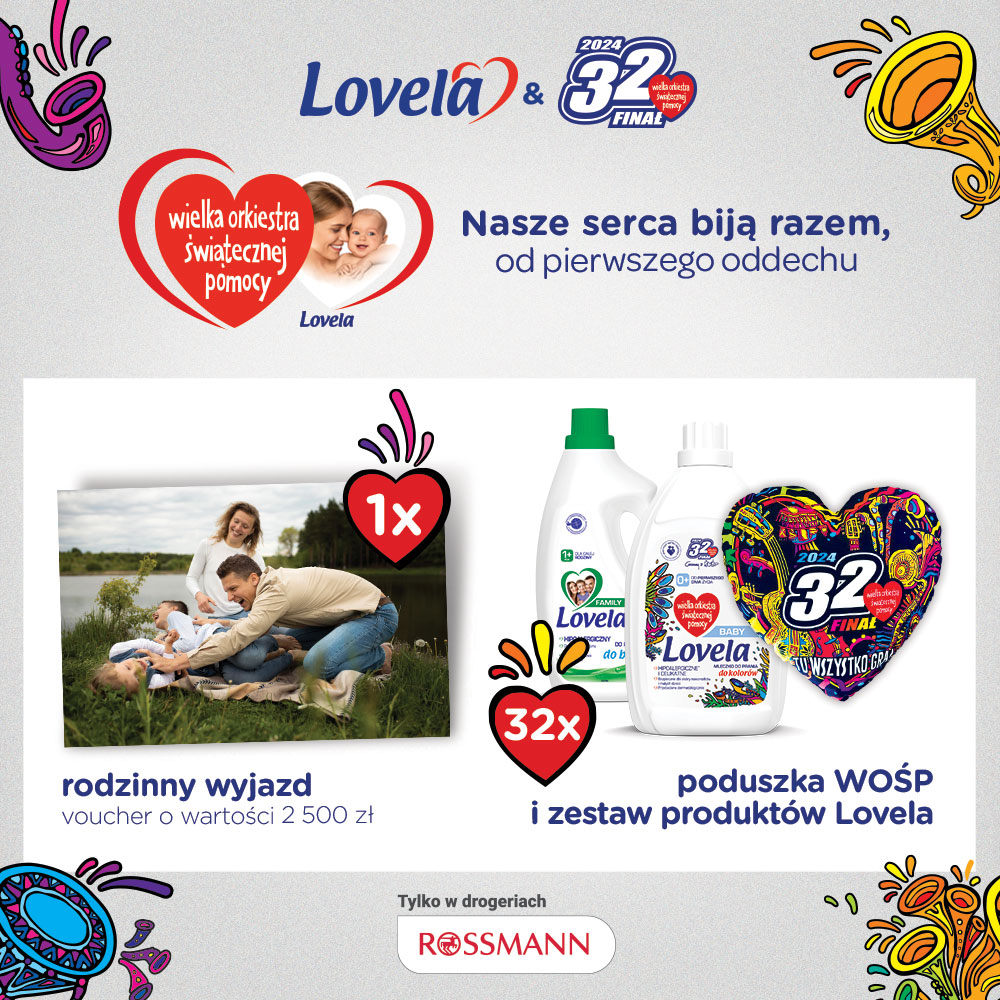 Konkurs „32 Finał WOŚP z Lovela w Rossmann” 